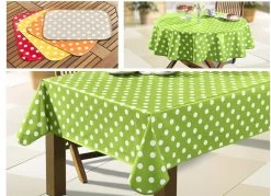 Abwaschbare Wachstuch-Tischdekoration
