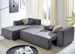 Ansprechende Polsterecke Mit Bettfunktion -Haushaltsgegenstände Geschäft ansprechende polsterecke mit bettfunktion farbe dunkelgrau 1