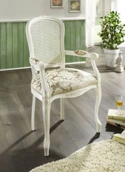 Armlehnenstuhl Mit Stoffzierband