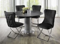 Außergewöhnlicher Tisch Mit Auszug -Haushaltsgegenstände Geschäft aussergewoehnlicher tisch mit auszug farbe graphit schwarz 1