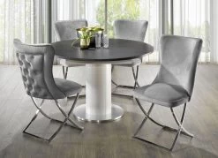 Außergewöhnlicher Tisch Mit Auszug -Haushaltsgegenstände Geschäft aussergewoehnlicher tisch mit auszug farbe weiss schwarz 1