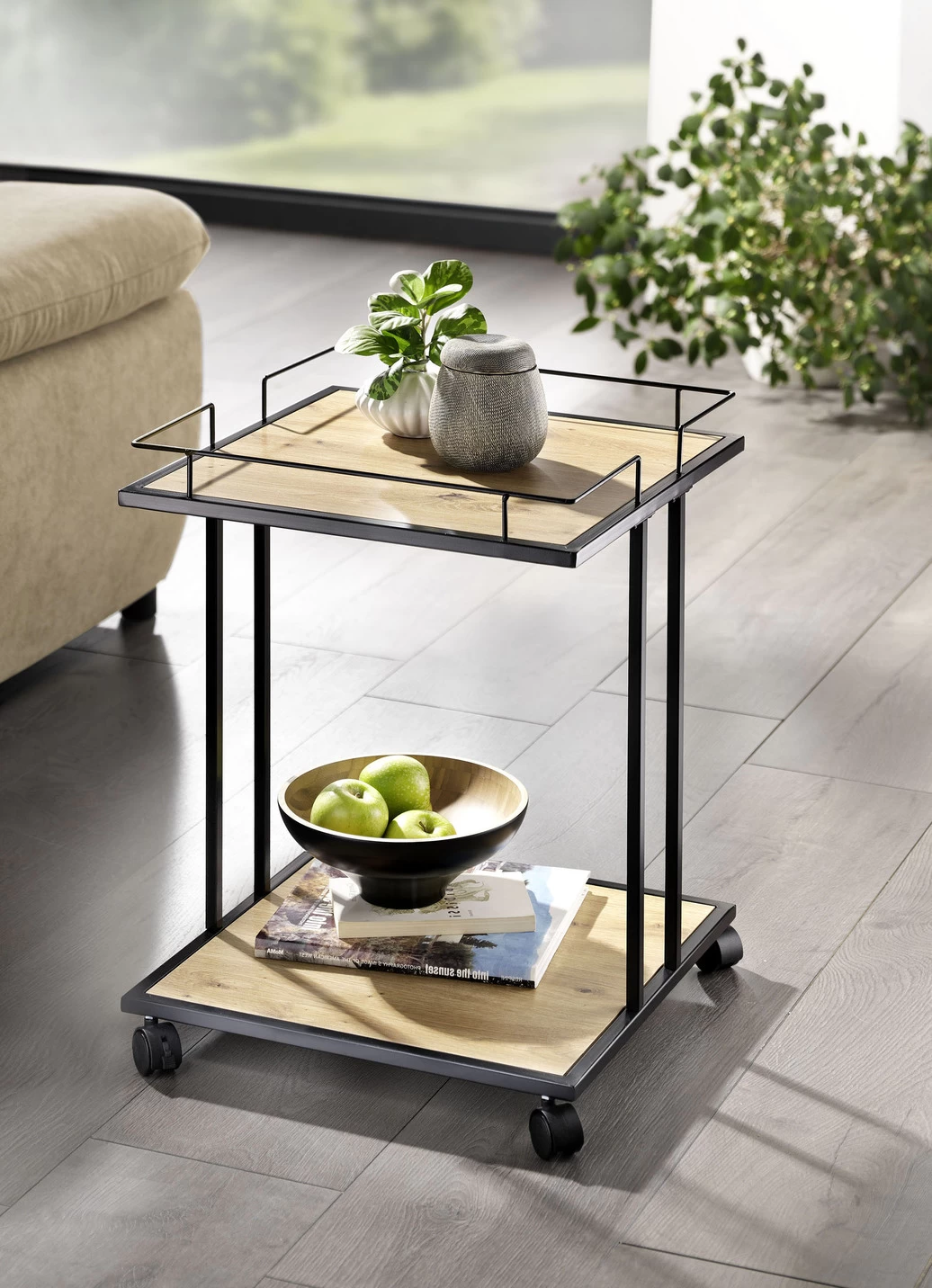 Beistelltisch Auf Praktischen Rollen 4 Beistelltisch Auf Praktischen Rollen – Bild 2