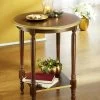 Beistelltisch Mit Goldfarbenen Akzenten -Haushaltsgegenstände Geschäft beistelltisch mit goldfarbenen akzenten farbe nussbaum gold