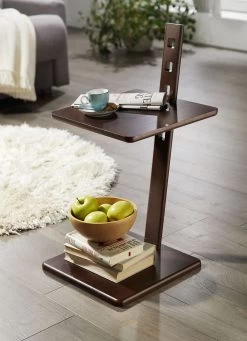 Beistelltisch Mit Höhenverstellbarer Tischplatte