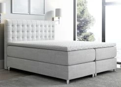 Boxspringbett Mit Topper -Haushaltsgegenstände Geschäft boxspringbett mit topper farbe grau