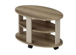 Couchtisch Auf Rollen -Haushaltsgegenstände Geschäft couchtisch auf rollen farbe nussbaum cappuccino