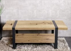 Couchtisch Mit Schwarz Lackierten Stahlrohrrahmen