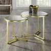 Couchtisch-Set Mit Glasplatte, 2-teilig 2 Couchtisch-Set Mit Glasplatte, 2-teilig -Haushaltsgegenstände Geschäft couchtisch set mit glasplatte 2 teilig farbe gold