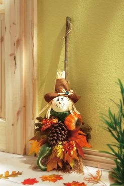 Deko-Besen "Vogelscheuche"