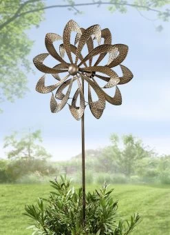 Doppel-Windrad Aus Metall