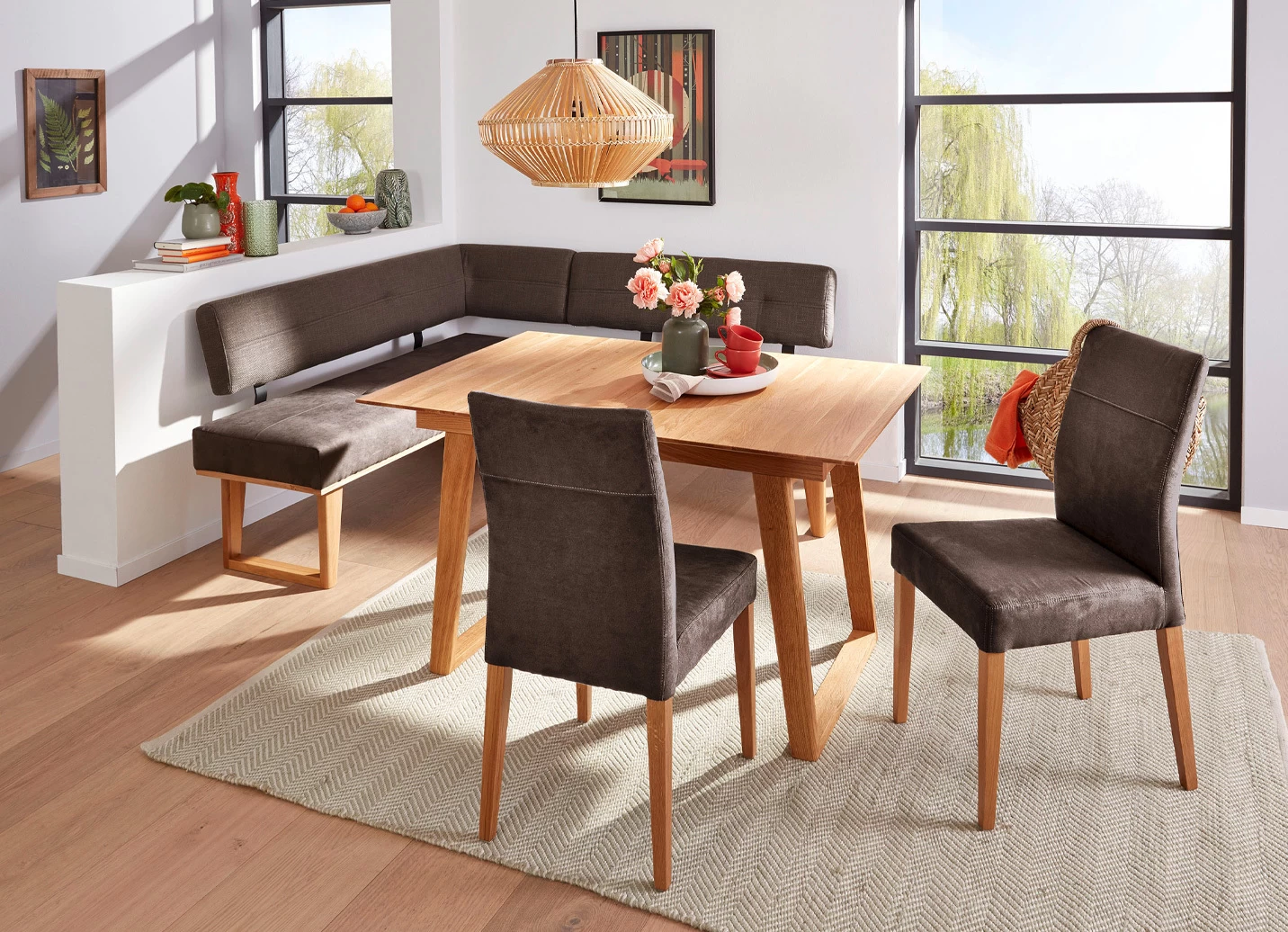 Esszimmermöbel Aus Naturbelassenem, Massivem Eichenholz 4 Esszimmermöbel Aus Naturbelassenem, Massivem Eichenholz – Bild 2