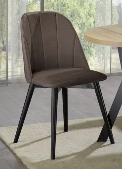 Esszimmermöbel Gusto Mit Samtbezug -Haushaltsgegenstände Geschäft esszimmermoebel gusto mit samtbezug farbe braun schwarz