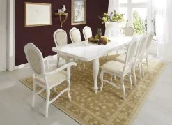 Esszimmermöbel Mit Hochglanzlackierter Oberfläche -Haushaltsgegenstände Geschäft esszimmermoebel mit hochglanzlackierter oberflaeche farbe weiss creme