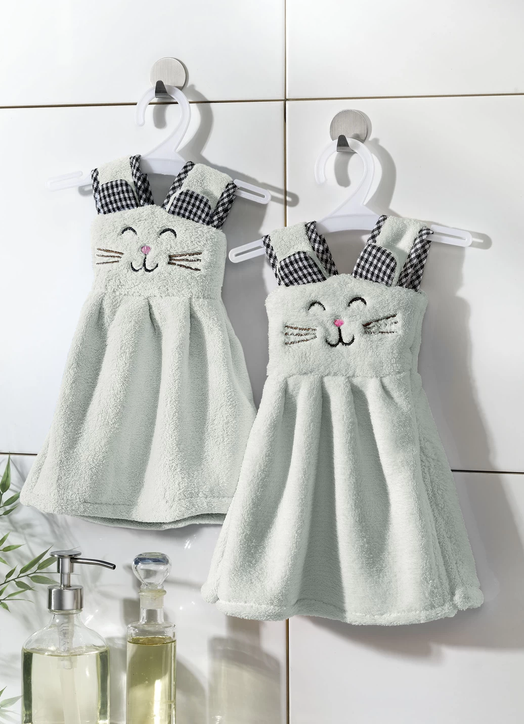 Gästehandtuch Auf Kleiderbügeln, 2er-Set 4 Gästehandtuch Auf Kleiderbügeln, 2er-Set – Bild 2