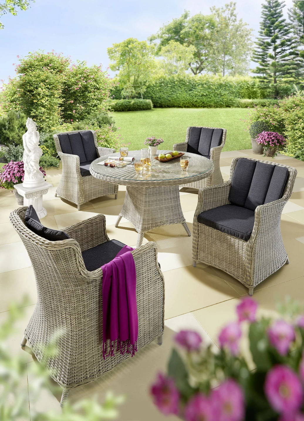 Gartenmöbel Luna Inklusive Polsterauflagen 8 Gartenmöbel Luna Inklusive Polsterauflagen – Bild 6