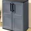 Gartenschrank Mit Soliden Stahlscharnieren -Haushaltsgegenstände Geschäft gartenschrank mit soliden stahlscharnieren farbe grau