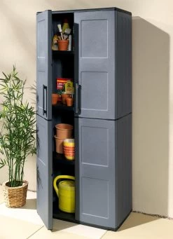 Gartenschrank Mit Soliden Stahlscharnieren 9 Gartenschrank Mit Soliden Stahlscharnieren -Haushaltsgegenstände Geschäft gartenschrank mit soliden stahlscharnieren farbe grau 2