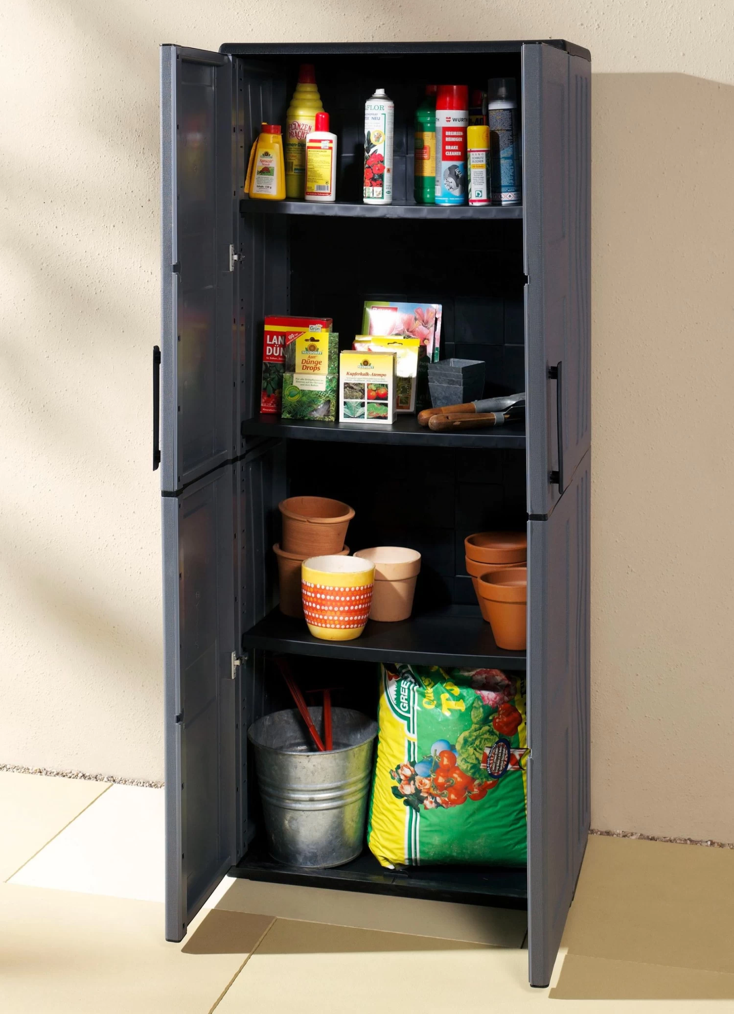 Gartenschrank Mit Soliden Stahlscharnieren 6 Gartenschrank Mit Soliden Stahlscharnieren – Bild 4