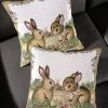 Gobelin-Kissenbezug Häschen, 2er-Set -Haushaltsgegenstände Geschäft gobelin kissenbezug haeschen 2er set farbe bunt