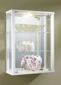 Hängevitrine Mit ESG-Sicherheitsglas -Haushaltsgegenstände Geschäft haengevitrine mit esg sicherheitsglas farbe weiss