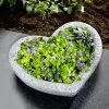 Herz-Pflanzschale Aus Wetterfestem Polyresin