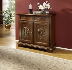 Italienische Möbelserie Mit Hochwertiger Holz-Applikation -Haushaltsgegenstände Geschäft italienische moebelserie mit hochwertiger holz applikation farbe creme gold 1