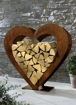 Kaminholz-Herz Für Innen- Und Außenbereich
