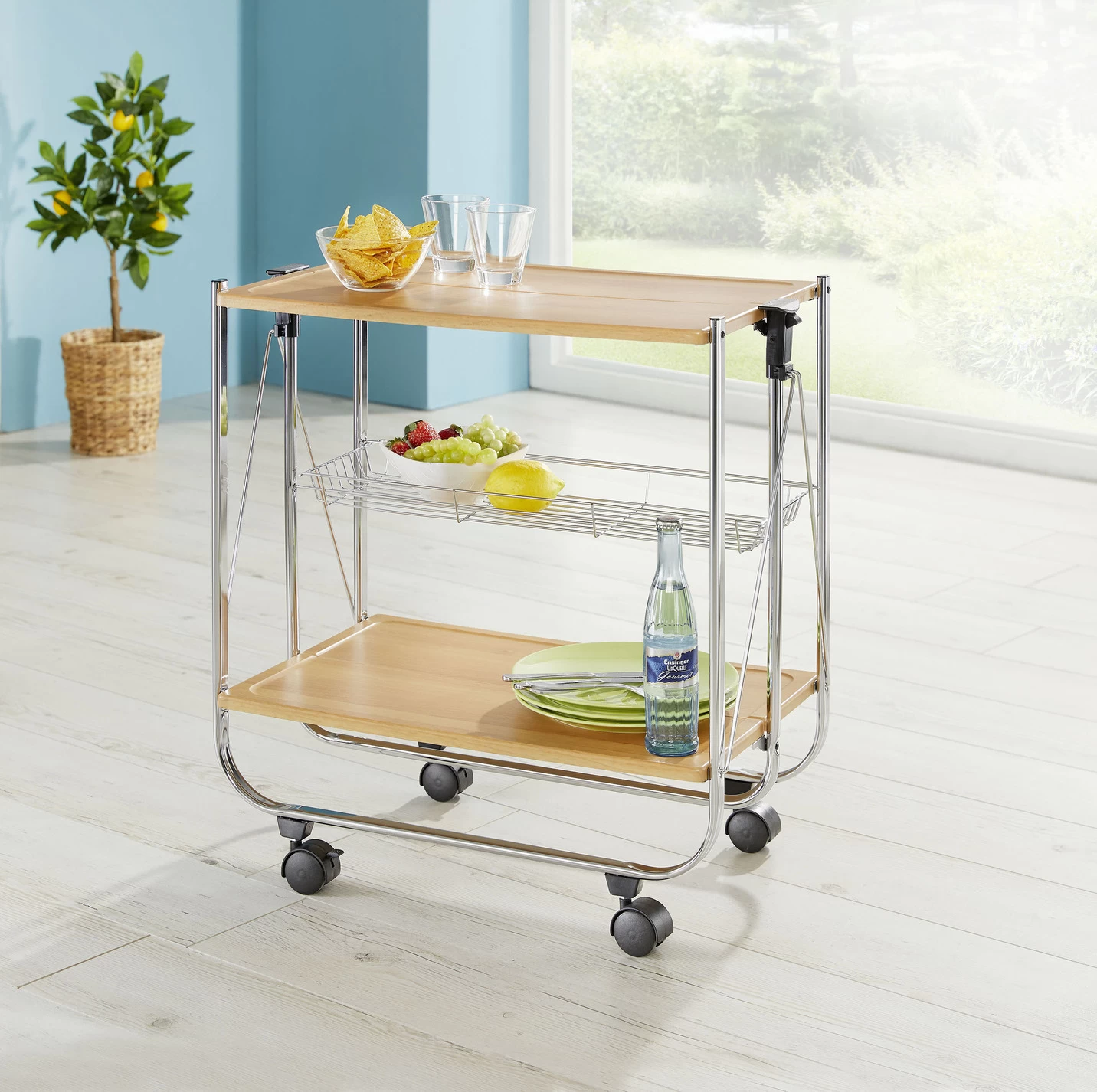 Klapp-Servierwagen 3 Klapp-Servierwagen