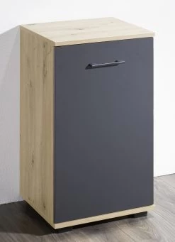 Kommode, 1-türig, In Hochwertiger, Stabiler Ausführung -Haushaltsgegenstände Geschäft kommode 1 tuerig in hochwertiger stabiler ausfuehrung farbe artisan eiche grau