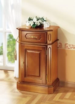 Kommode, 1-türig, Mit Goldfarbenen Metallgriffen