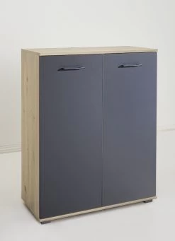 Kommode, 2-türig, Hochwertige, Stabile Ausführung -Haushaltsgegenstände Geschäft kommode 2 tuerig hochwertige stabile ausfuehrung farbe artisan eiche grau