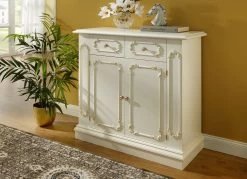 Kommoden Mit Echtholzfurnier Und Kunstvollen Verzierungen -Haushaltsgegenstände Geschäft kommoden mit echtholzfurnier und kunstvollen verzierungen farbe creme 1