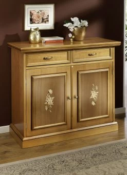 Kommodenserie Mit Echtholzfurnier Und Intarsien -Haushaltsgegenstände Geschäft kommodenserie mit echtholzfurnier und intarsien farbe eiche 2