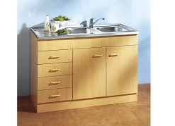 Küchenmöbel Mit Melaminharzbeschichteter Oberfläche -Haushaltsgegenstände Geschäft kuechenmoebel mit melaminharzbeschichteter oberflaeche farbe buche 1