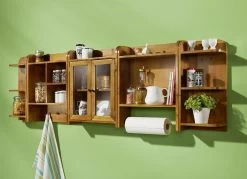 Küchenregal-Programm Aus Massivem Fichtenholz, In Weiß Aus MDF