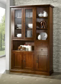 Möbelserie Aus Teilmassivem Holz -Haushaltsgegenstände Geschäft moebelserie aus teilmassivem holz farbe nussbaum 3