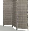 Paravent Aus Kunststoff-Geflecht -Haushaltsgegenstände Geschäft paravent aus kunststoff geflecht farbe grau