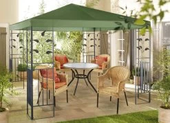 Pavillon Lukas Mit Pulverbeschichtetem Stahlgestell 11 Pavillon Lukas Mit Pulverbeschichtetem Stahlgestell -Haushaltsgegenstände Geschäft pavillon lukas mit pulverbeschichtetem stahlgestell farbe gruen 1
