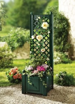 Pflanzkasten Mit Spalier Aus Robustem Kunststoff 8 Pflanzkasten Mit Spalier Aus Robustem Kunststoff -Haushaltsgegenstände Geschäft pflanzkasten mit spalier aus robustem kunststoff farbe gruen