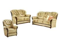 Polstermöbel Mit Bezug Aus Echtem Leder -Haushaltsgegenstände Geschäft polstermoebel mit bezug aus echtem leder farbe antikbeige 3