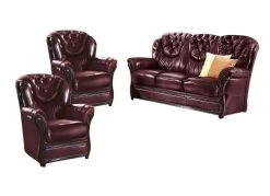 Polstermöbel Mit Bezug Aus Echtem Leder -Haushaltsgegenstände Geschäft polstermoebel mit bezug aus echtem leder farbe bordeaux 2