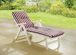 Rollliegen-Auflage Mit Bezug Aus 100% Baumwolle 11 Rollliegen-Auflage Mit Bezug Aus 100% Baumwolle -Haushaltsgegenstände Geschäft rollliegen auflage mit bezug aus 100 baumwolle farbe bordeaux weiss