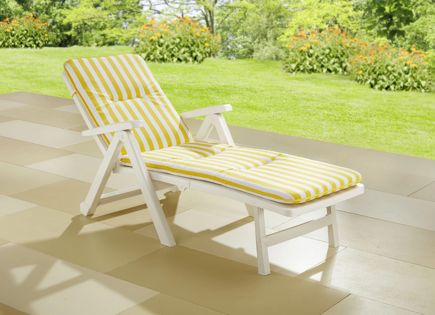 Rollliegen-Auflage Mit Bezug Aus 100% Baumwolle 5 Rollliegen-Auflage Mit Bezug Aus 100% Baumwolle – Bild 3