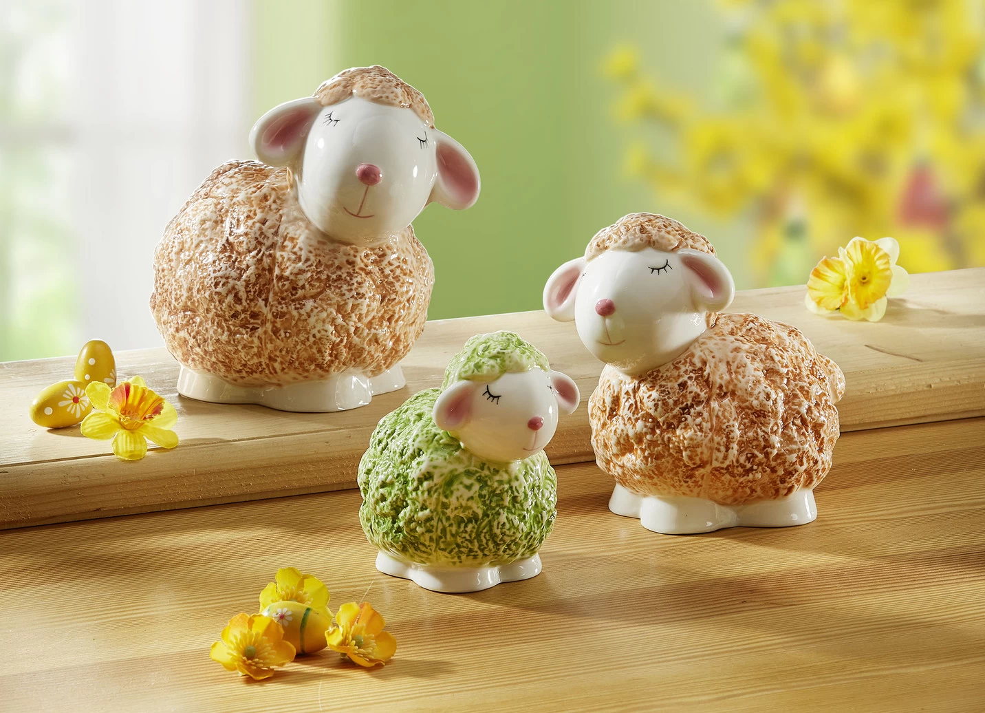 Schäfchen Aus Keramik, 3er-Set 3 Schäfchen Aus Keramik, 3er-Set