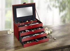 Schmuckkoffer Mit Integriertem Spiegel