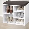 Schuhbank Mit Sitzkissen 1 Schuhbank Mit Sitzkissen -Haushaltsgegenstände Geschäft schuhbank mit sitzkissen farbe weiss