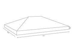 Schutzhaube Für Pavillondach, Verschiedene Ausführungen -Haushaltsgegenstände Geschäft schutzhaube fuer pavillondach verschiedene ausfuehrungen farbe transparent 3