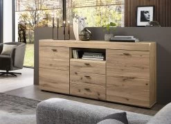 Sideboard Mit Schwarzen Aluminium-Griffen