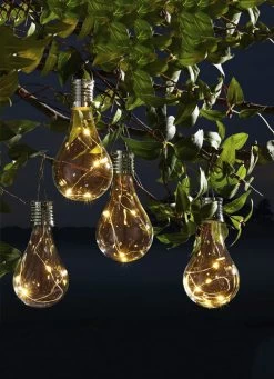 Solar-Glühlampe, 4er-Set