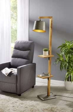 Stehleuchte Mit Kleinen Ablageböden